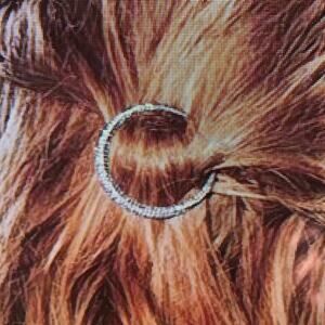 C+I Starburst Pave Moon Hair Clip